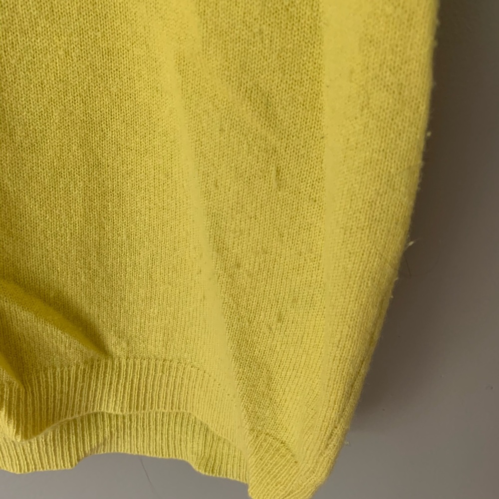Theory Yellow Short-Sleeve Sweater - Picture 3 of 8